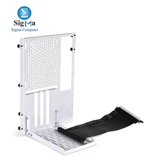 Lian Li O11DMINI-1 Vertical GPU Bracket KIT (O11DMINI-1W-4), Vertical mount with 200mm PCIe 4.0 riser cable, SPCC 1mm, fits O11D MINI/O11 AIR MINI, 3 expansion slots