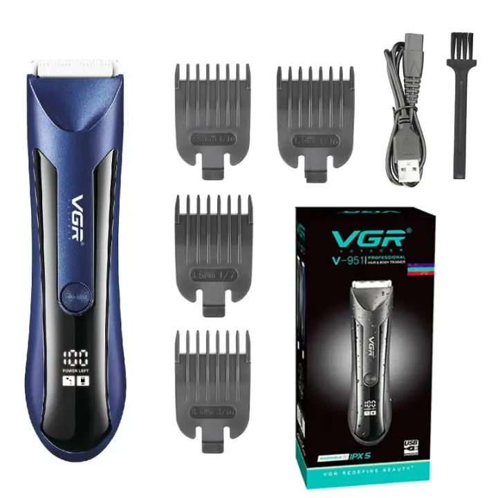 ماكينة قص الشعر V-951 VGR ذات الشفرة الخزفية المقاومة للماء
