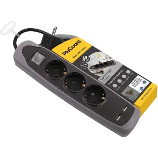 مشترك 3 مخرج و 2 USB متوفر الابيض او الاسود ilock