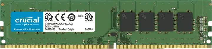 Crucial Basics CT8G4DFRA32A 8GB DDR4 1.2v 3200Mhz CL22 UDIMM RAM Memory Module for Desktop