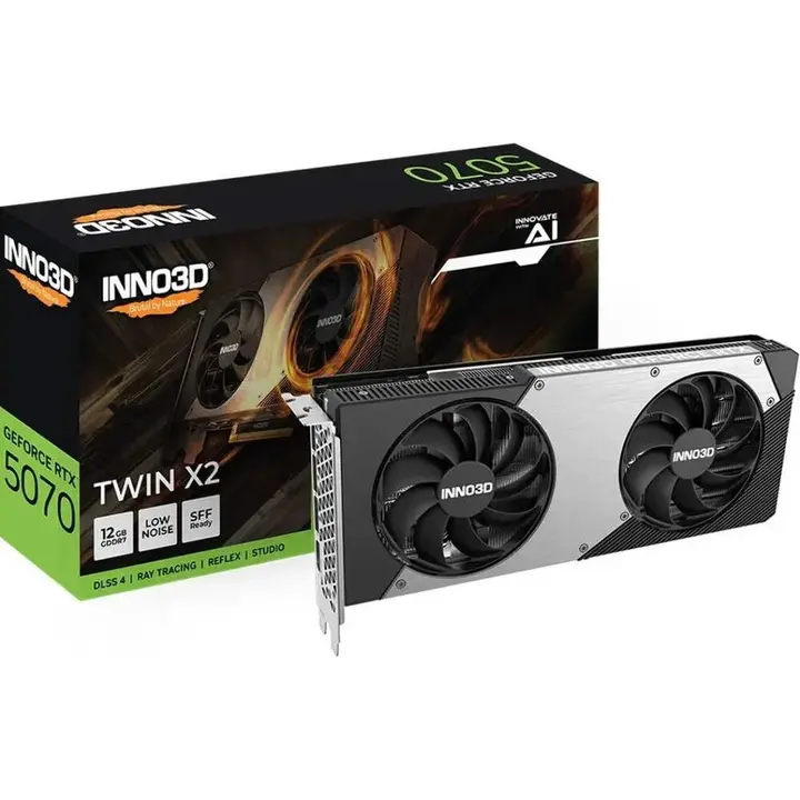 Inno3D nVidia GeForce RTX 5070 TWIN X2 12GB GDDR7 Video Graphics Card
