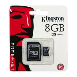 Kingston 8GB MicroSD Class 10 Memory Card, High-Speed Storage