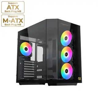 Xigmatek Cubi II 4 ARGB Fans Mid Tower Case (Type C) BTF Support