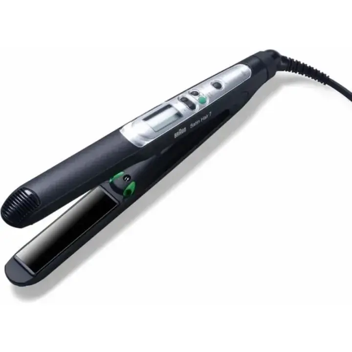 Braun Stain Hair 7 Digital Hair Straightener, 200 °C, Black - BRST710E