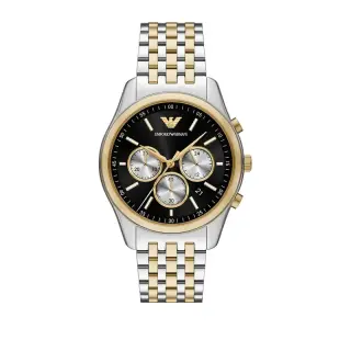 ساعة Emporio Armani Antonio AR11713 رجالي كرونوغراف أسود ثنائي اللون, 41 مم