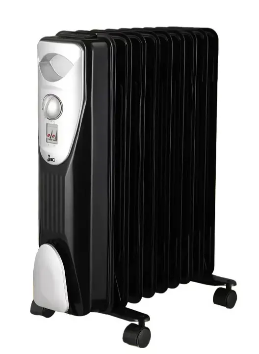 دفاية زيت9 ريشه معدن لون اسود من جاك 1500 واط NGH-329