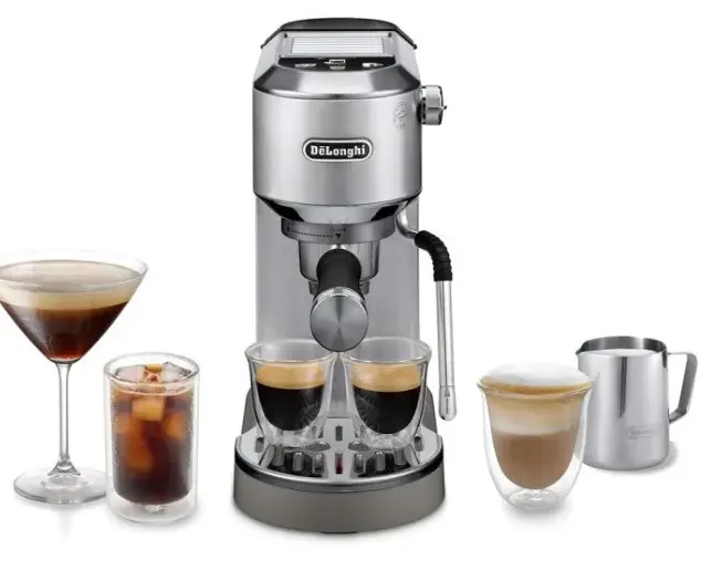 DeLonghi Dedica Duo EC890.M ماكينة إسبريسو احترافية بتحضير Cold Brew وضغط 15 بار