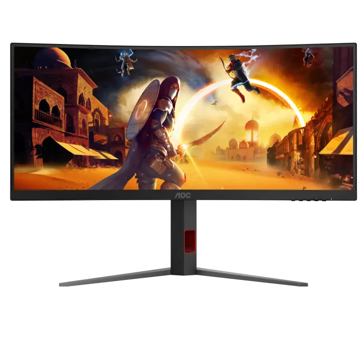 Monitor AOC Gaming CU34G4, 34-inch,WQHD,Curved 1500R,180Hz,Fast VA,0.5ms,Stand Adjustments