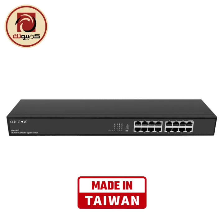 AirLive Live-16GT 16-Port Gigabit Ethernet Switch, Plug & Play, Rack-Mountable