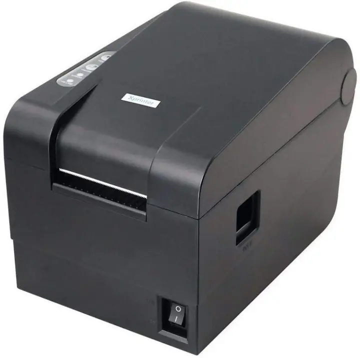 Xprinter XP-235B Direct Thermal Label Printer, 203 DPI, 127mm/s, USB + Serial, 20-82mm Labels