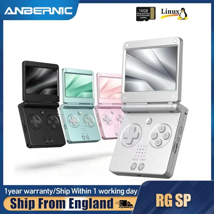 ANBERNIC RG SP Handheld Retro Game Console RGSP Linux 3.4-inch H700 3300mAH Gift