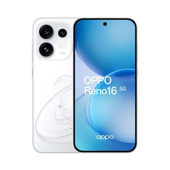 OPPO Reno16 5G - 12GB RAM - 256GB - Pop White
