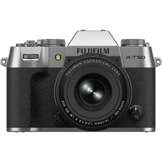 FUJIFILM X-T50 (16-50) Mirrorless Camera (Silver)