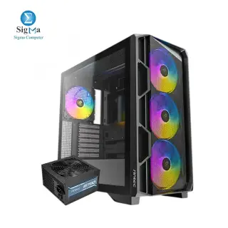 ANTEC AX1000 Lite 4Fan 120M ARGB+PSU Antec Atom B750 Bronze Certified