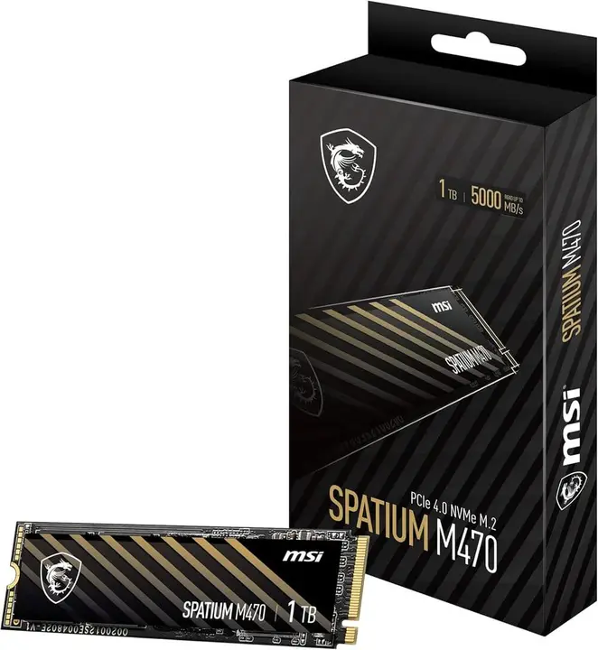 MSI Spatium M470 1TB PCIe 4.0 NVMe M.2 SSD