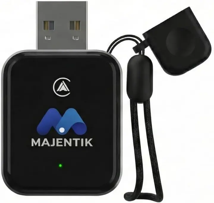 Majentik Wireless CarPlay and Android Auto Adapter (Model MCC-003) - Black
