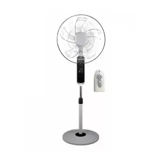 C61P5 Stand Fan with Remote - 18 Inch - Black/White