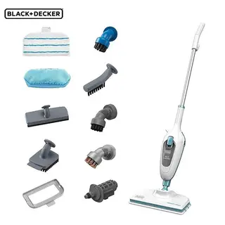 ممسحة بخارية كهربائية - 1300 وات - 10 في 1 مع 10 ملحقات بيضاء FSMH13E10-B5 - BLACK AND DECKER - مول الطنطاوي