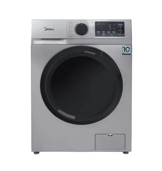 Midea Inverter Front Load Washing Machine , 7 kg , Grey - MFN09W70B-S