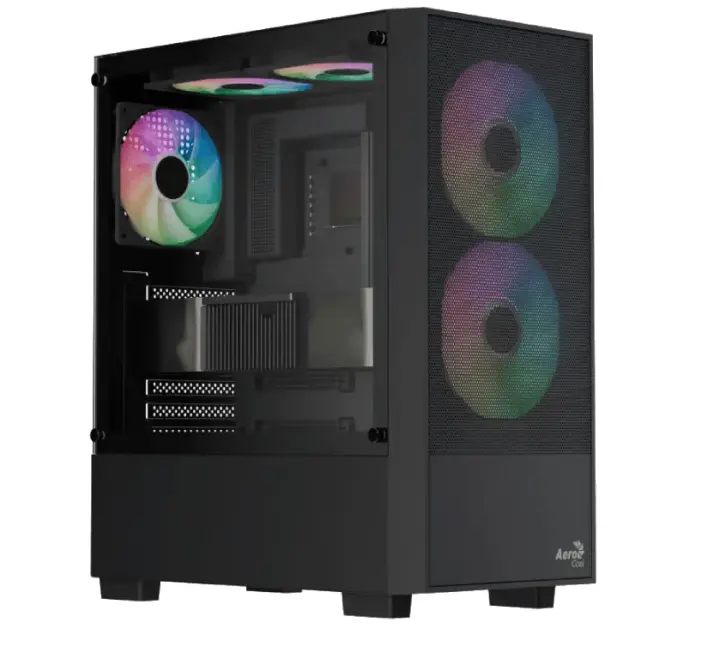 Aerocool B508A Argb Flow + Lux 550w 80 Plus Bronze Mid Tower Case (5 Fan ARGB)