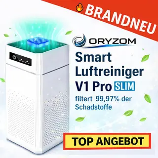 Oryzom™ Smart Luftreiniger V1 Pro Slim - Raumluftreiniger Air Purifier mit HEPA