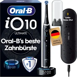 Oral-B iO Series 10 Elektrische Zahnbürste iOSense, Lade-Reise-Etui 7 Putzmodi