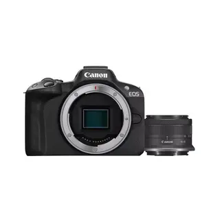 Canon Digital Camera EOS R50 - Black + RF-S 18-45mm F4.5-6.3 IS STM Lens