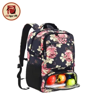 CoolBell CB-8230 15.6″ Laptop Lunch Backpack, Insulated Cooler Compartment with USB Charging Port
