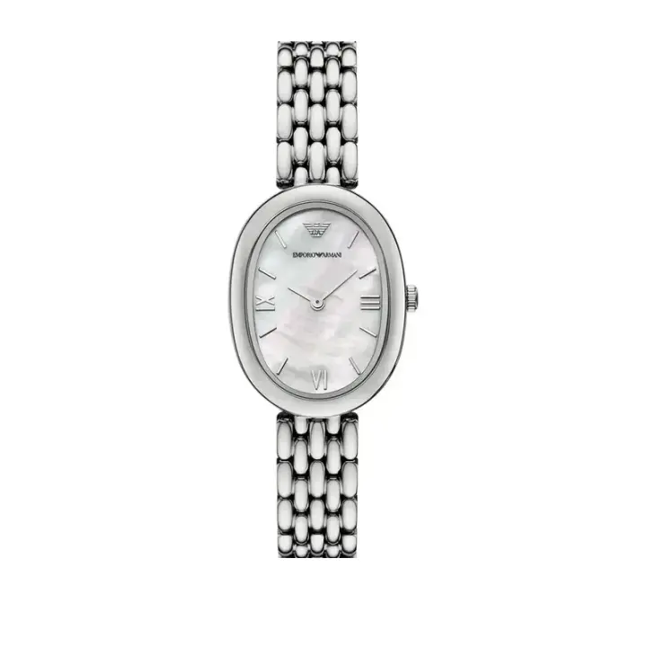 ساعة Emporio Armani Sinfonia AR11706 حريمي Mother-of-Pearl فضي, 34 مم