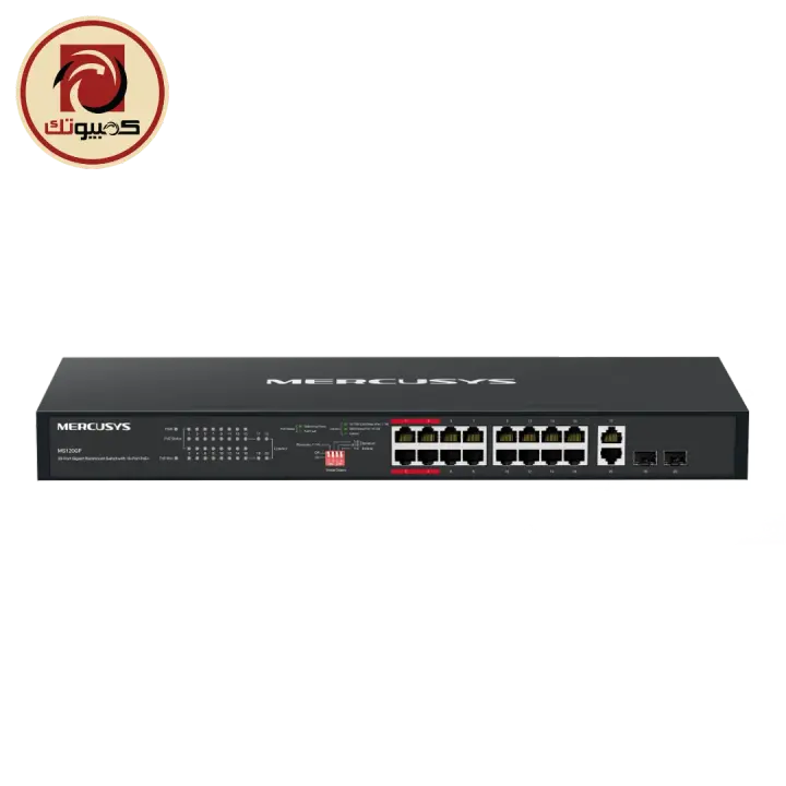 MERCUSYS MS120GP 20-Port Gigabit Rackmount Switch with 16-Port PoE+ & 2 Gigabit SFP Slots