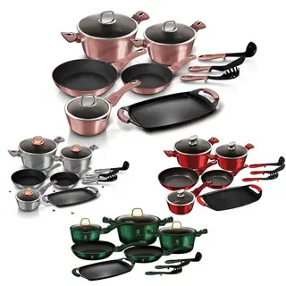 Berlinger Haus 12 Pc Cookware Set With Grill No Stick Pots Pans Induction Tools