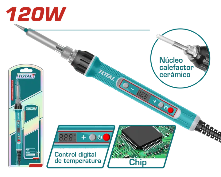 كاويه قصدير 120 وات ديجيتال tet01610 soldering iron