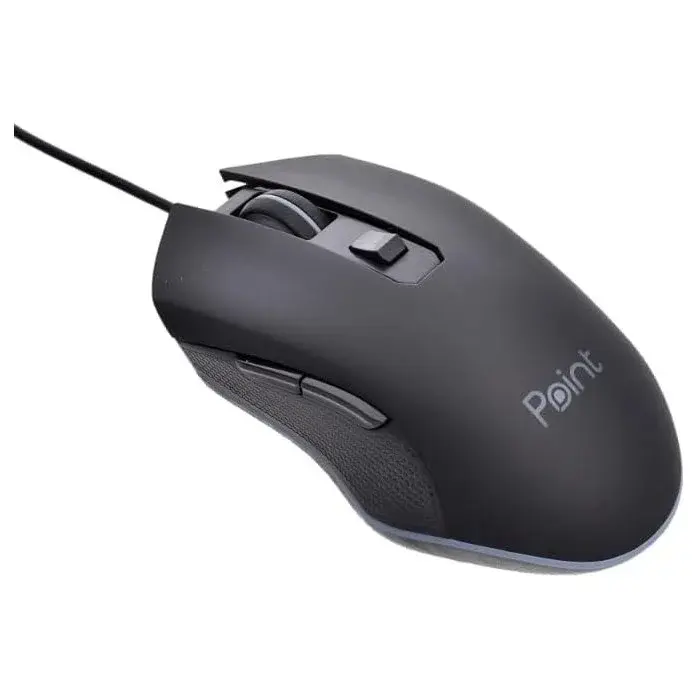 Point PT-212 USB Wired RGB Ergonomic Gaming Mouse Black ماوس جيمينج بوينت