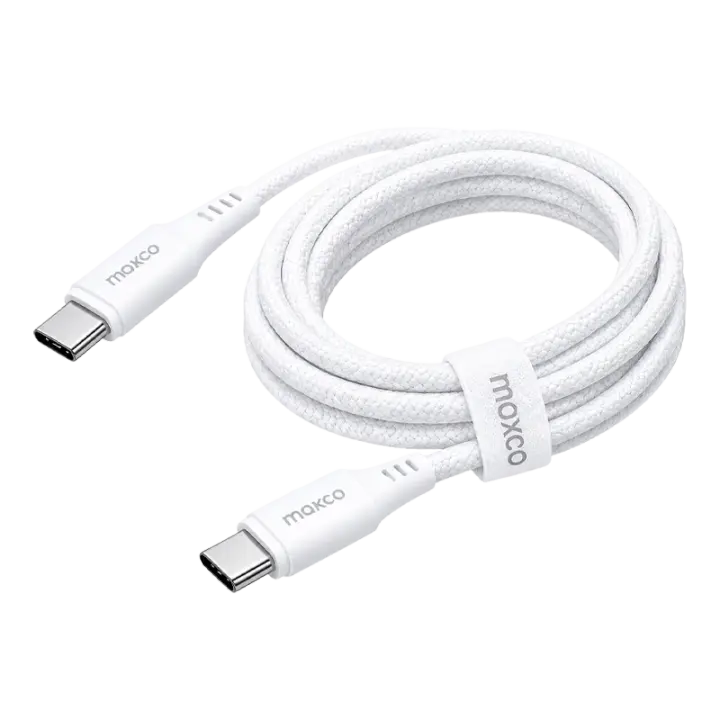 Maxco Cable Tybe-C, Tybe-C 240W 150CM White-(MS15CC)-White