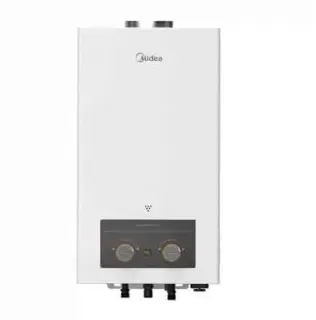 Midea Gas Water Heater With Chimney, 10 Liters, White- JSD20-10DHSL
