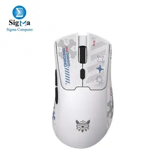 ONIKUMA DM01 12800DPI 2.4GHz + BT + Wired Tri-mode Gaming Mouse - white