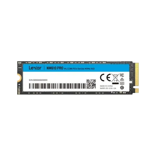 Lexar® NM610PRO M.2 2280 PCIe Gen3x4 NVMe SSD 2TB