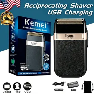 KEMEI USB Electric Shaver Trimmer Razor Rechargeable Hair Beard Shaving Machine