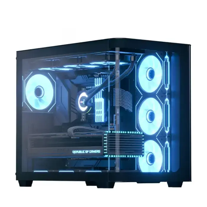 Aerocool P500C-G-BK-v1 And ARGB case with glass panels & 4 fans
