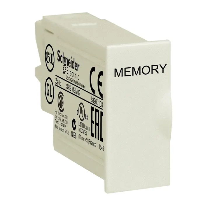 SR2MEM02 | خرطوشة الذاكرة، Phaseo، Zelio Logic SR2 SR3، للبرامج الثابتة للترحيل الذكي، للإصدار 3.0، EEPROM
