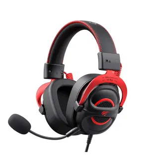 HAVIT H2002E Pro 60mm Speaker Gaming Headphones‏ Black+Red