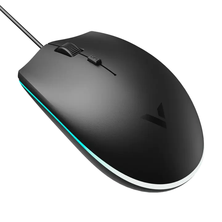 Rapoo V11S Ergonomic Ambidextrous Optical Adjustable 1600 DPI Wired Gaming Mouse