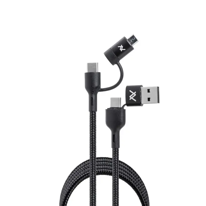 L'AVVENTO (MP299) 4 in 1 Type-c to Type-C with Micro USB Connector and USB A Connector