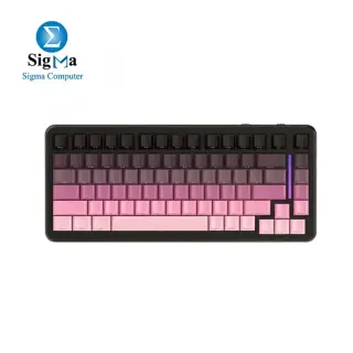 Attack Shark M86 Mechanical Keyboard - Bluetooth/Wireless/Wired 3D Connectivity - RGB Lighting - 4000 mAh Battery & Arabic/English Keycaps - Blackberry