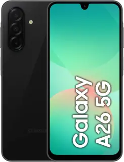 Samsung Galaxy A26 5G, Android Smartphone, 256GB Storage, 8GB RAM, Black, 50MP Camera, Large Display, Long Battery Life Without Tax 1 Year Warranty