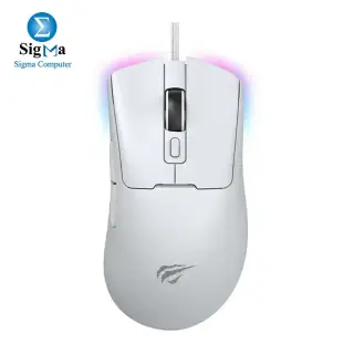 HAVIT Gaming Mouse MS966 RGB Programmable - White
