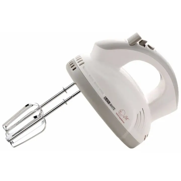 Black & White Hand Mixer, 280 Watt, White Grey - SR2100
