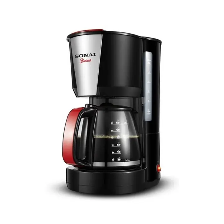 Sonai Bono Coffee Maker 1000 Watt - Black - SH-1212