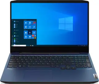 لاب توب لينوفو ايديا باد 3 للألعاب ، معالج RYZEN7،AMD-4800H، رامات 16 جيجابايت، 1 تيرابايت HDD هارد + 256 جيجابايت SSD هارد، نفيديا GTX1650-4GB، شاشة 15.6 بوصة FHD IPS، دوس، أزرق