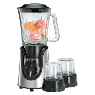 BGG600-B black and decker ,خلاط مع مطحنتين من بلاك اند ديكر، 600 وات، سعة 1.5 لتر،